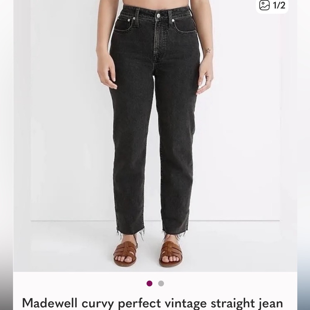 Nwt Madewell Curvy Perfect Vintage Jean - image 1